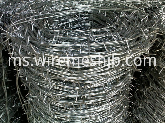 Galvanised Steel Barbed Wire